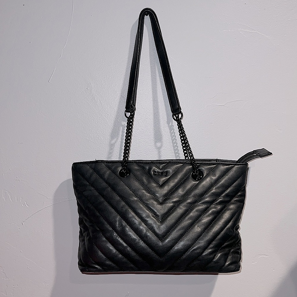 DKNY Veronica Tote in Black with Black Hardware!